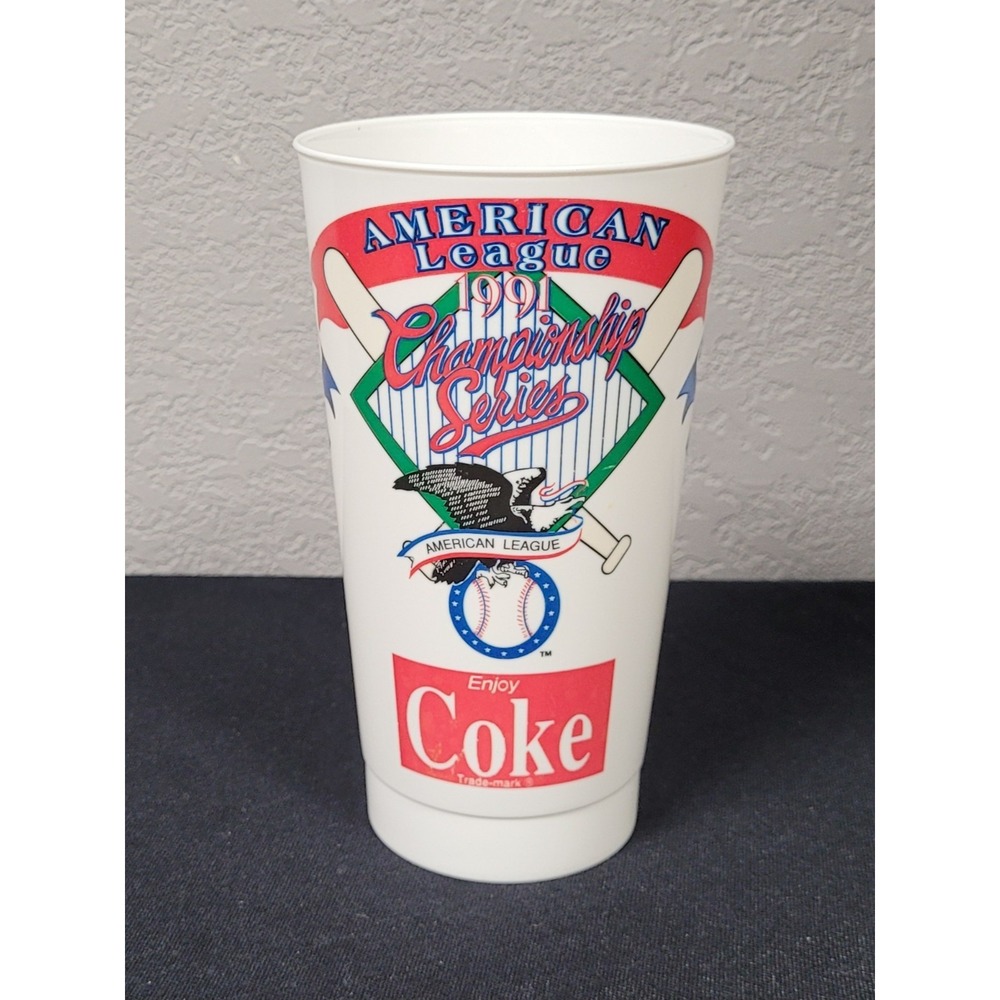 Vtg 1991 ALCS Souvenir Cup Coca Cola Minnesota Twins vs Toronto Blue Jays MLB